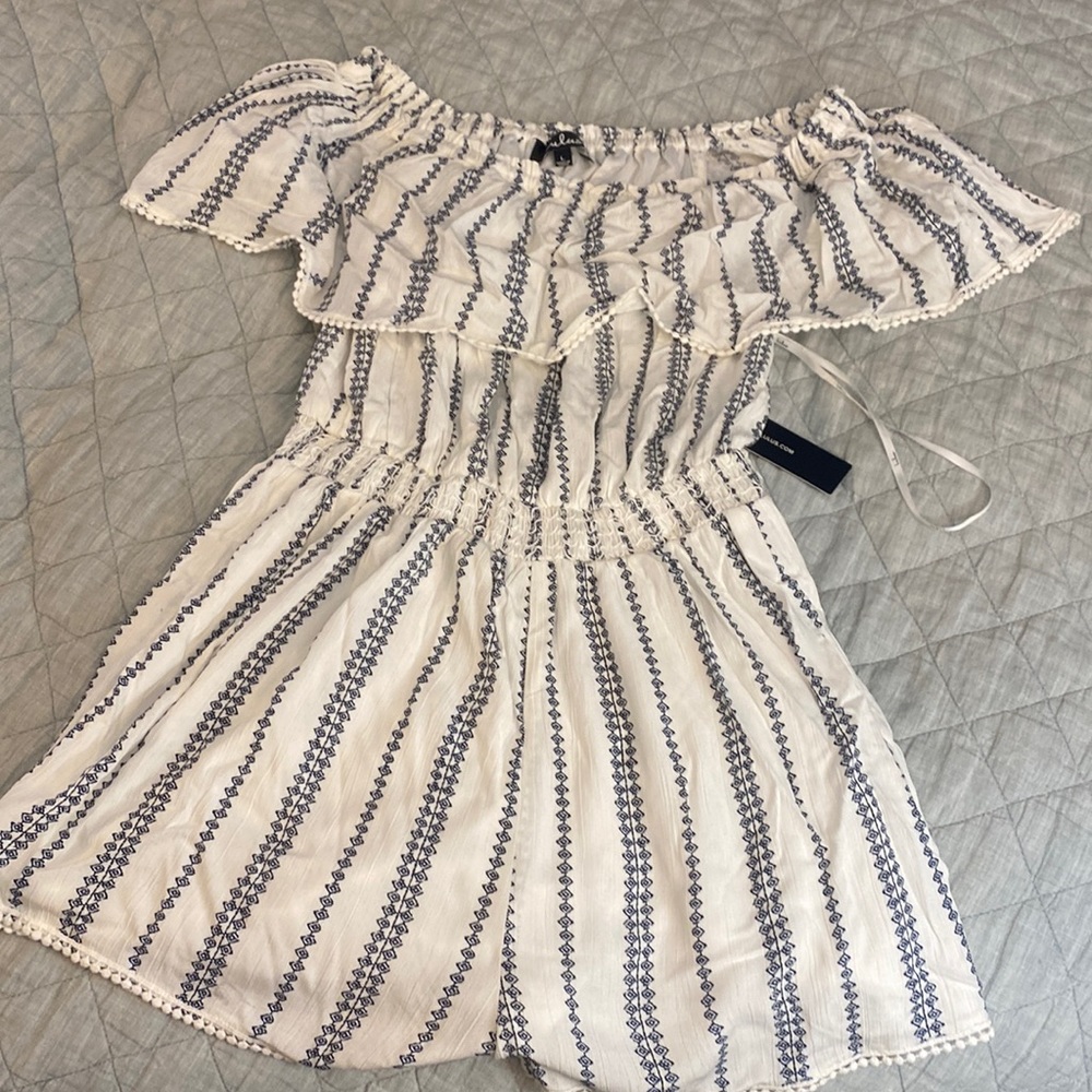 Lulus off the shoulder romper